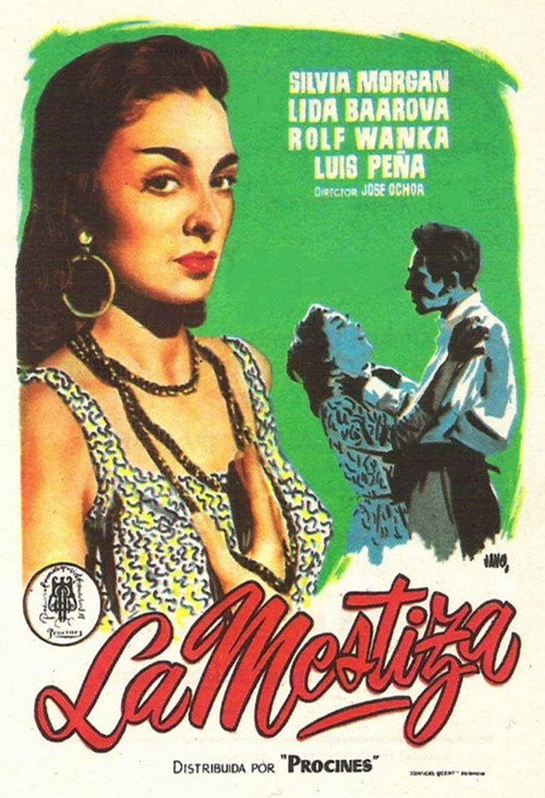 Movie poster for La mestiza (1956)