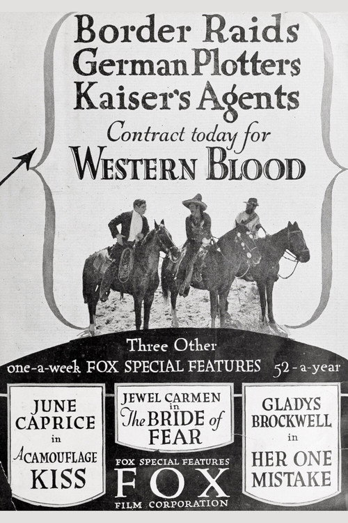 Movie poster for Western Blood (1918)