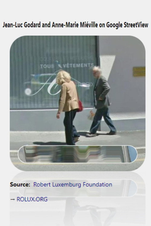 Movie poster for Jean-Luc Godard and Anne-Marie Miéville on Google StreetView (2018)