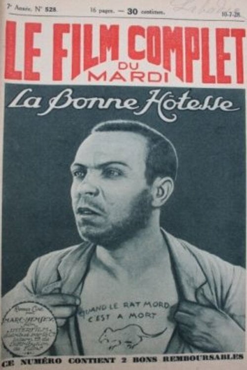 Movie poster for La bonne hôtesse (1928)