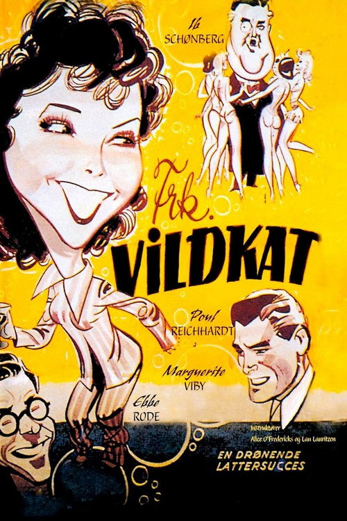 Movie poster for Frk. Vildkat (1942)