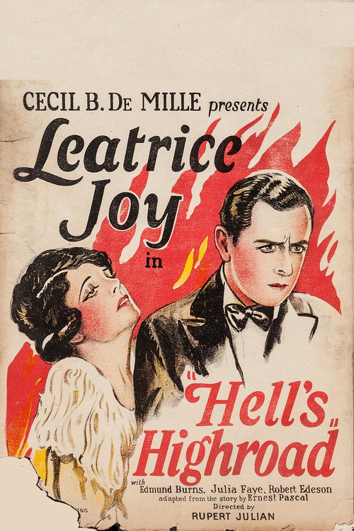 Movie poster for Hell's Highroad (1925)