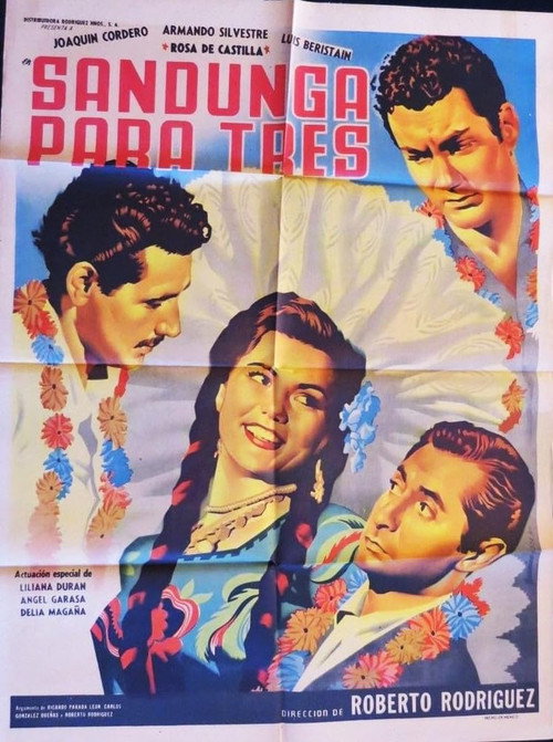 Movie poster for Sandunga para tres (1953)