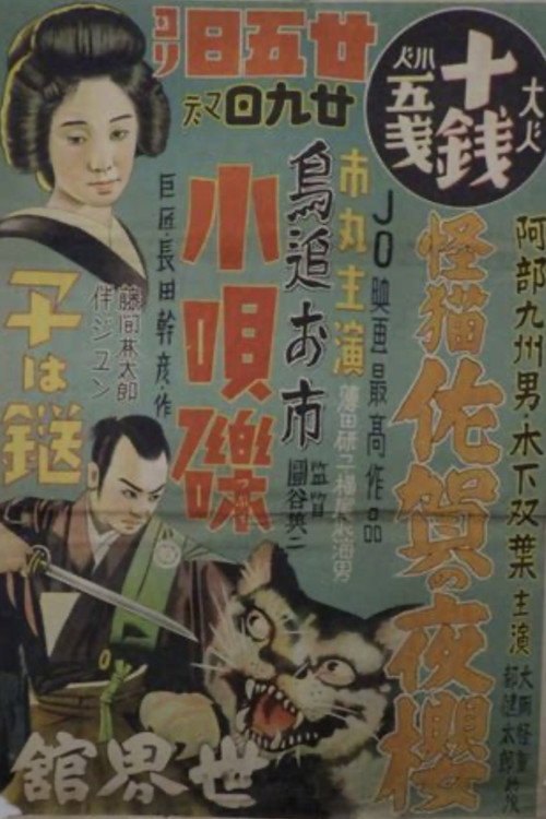 Movie poster for Kaibyô saga no yozakura (1936)