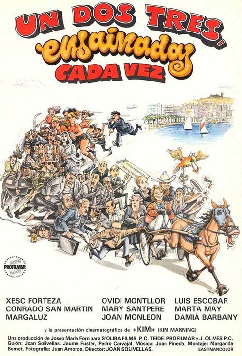 Movie poster for Un, dos, tres... ensaïmades i res més (1985)