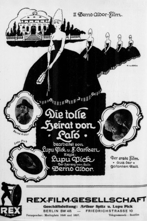Movie poster for Die tolle Heirat von Laló (1918)