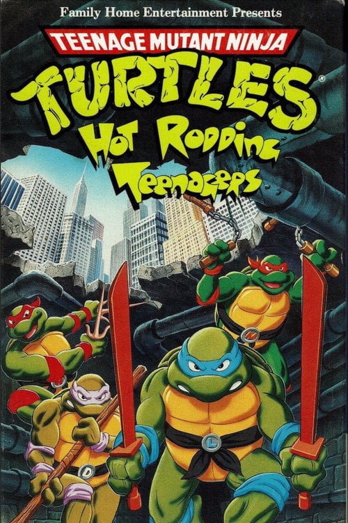 Movie poster for Teenage Mutant Ninja Turtles: Hot Rodding Teenagers (1988)