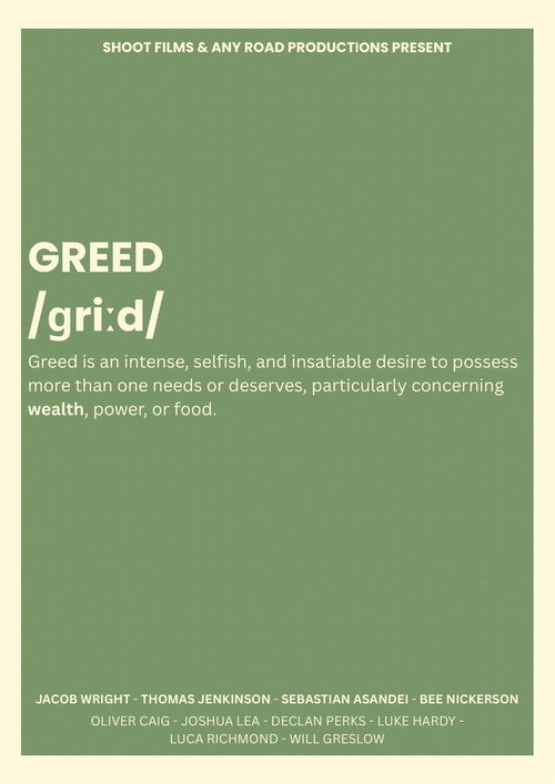 Movie poster for GREED (2026)