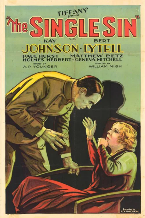 Movie poster for The Single Sin (1931)