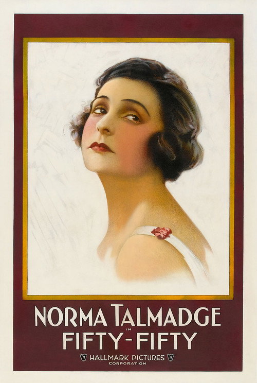 Movie poster for Fifty-Fifty (1916)