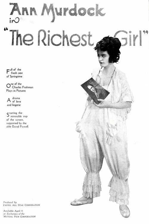 Movie poster for The Richest Girl (1918)