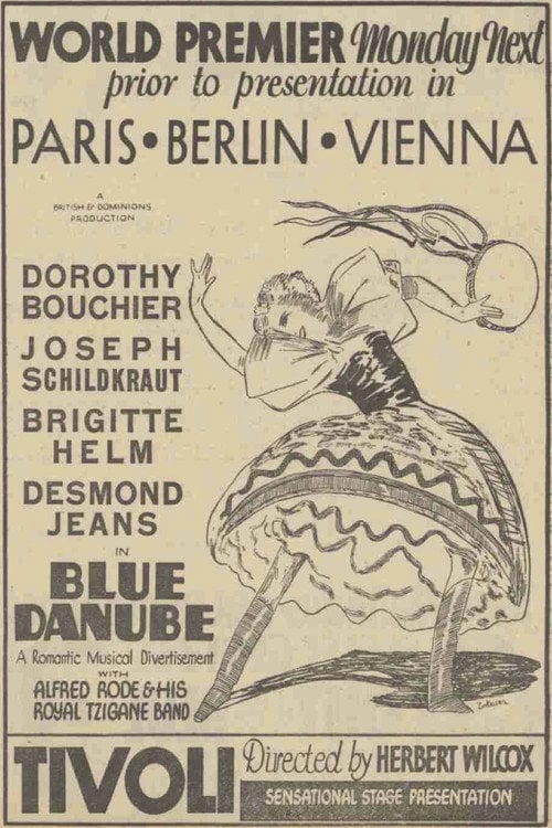 Movie poster for The Blue Danube (1932)