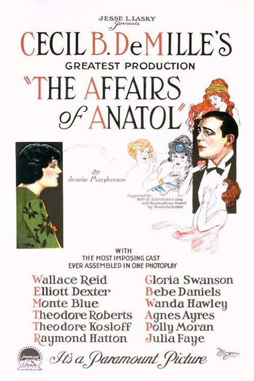 Movie poster for The Affairs of Anatol (1921)