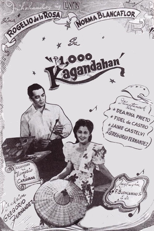 Movie poster for ₱1,000 Beauty (1948)