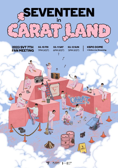 Movie poster for SEVENTEEN in CARAT LAND (2023)