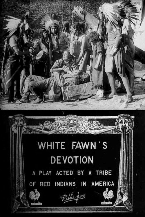 Movie poster for White Fawn's Devotion: A Play Acted by a Tribe of Red Indians in America (1910)