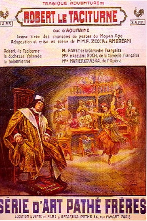 Movie poster for La Tragique Aventure de Robert le Taciturne, duc d'Aquitaine (1910)