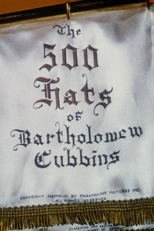 Movie poster for The 500 Hats of Bartholomew Cubbins (1943)