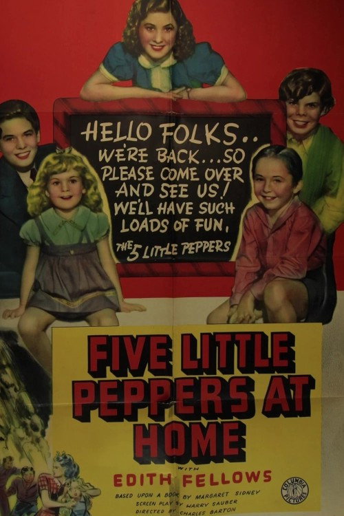 Movie poster for Five Little Peppers at Home (1940)