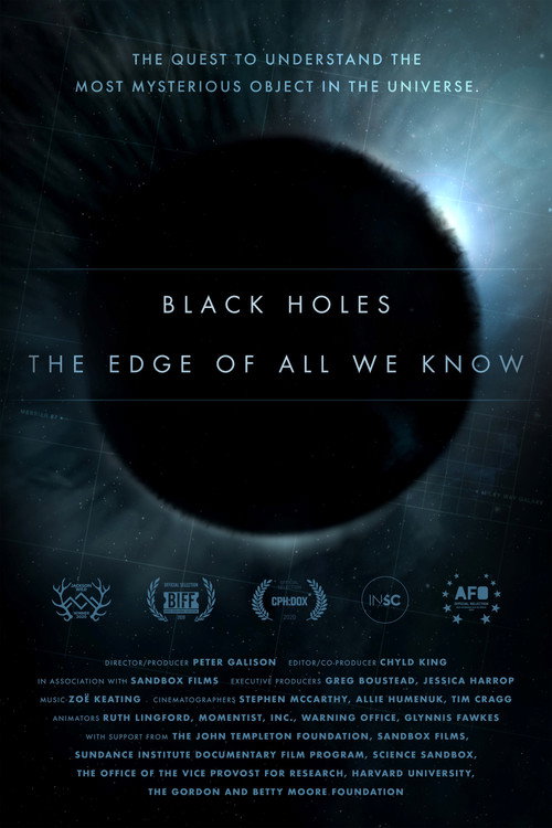 Movie poster for Black Holes: The Edge of All We Know (2020)