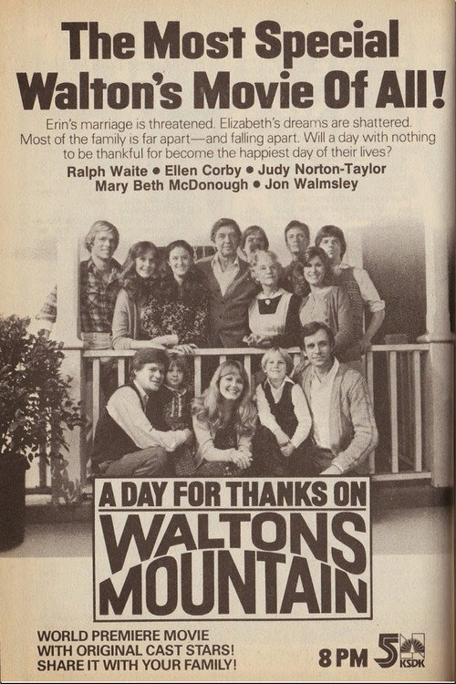 Movie poster for A Day for Thanks on Waltons Mountain (1982)