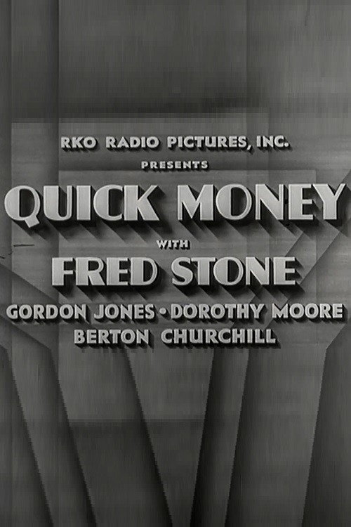 Movie poster for Quick Money (1937)