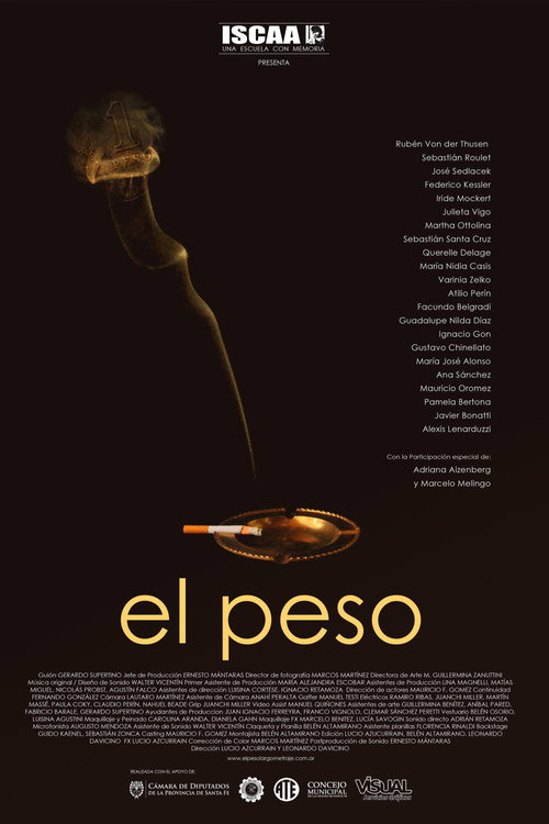 Movie poster for El peso (2009)