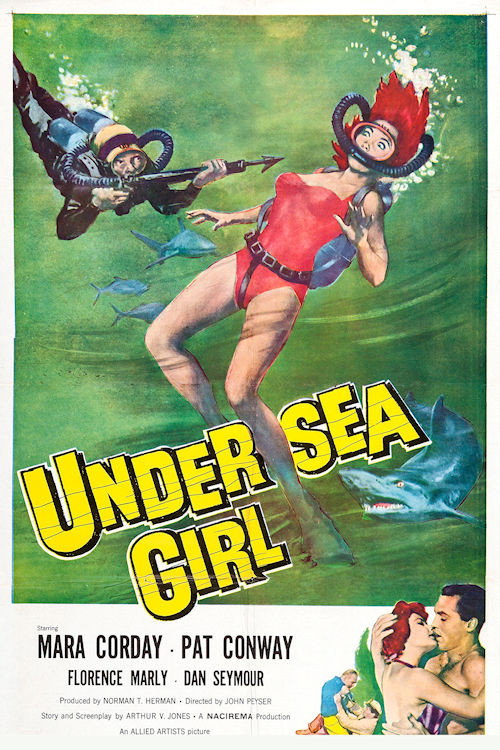 Movie poster for Undersea Girl (1957)