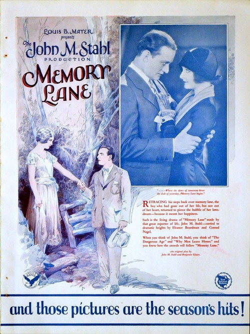 Movie poster for Memory Lane (1926)