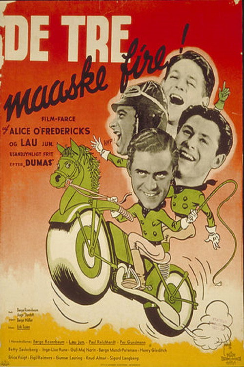 Movie poster for De tre måske fire (1939)