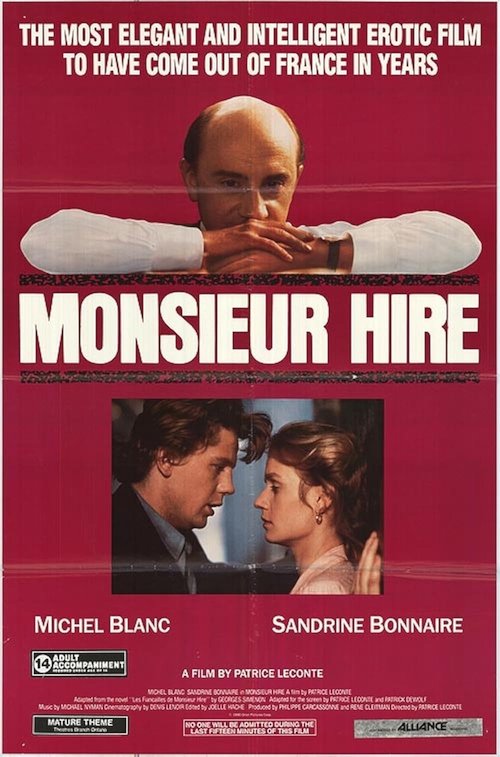 Movie poster for Monsieur Hire (1989)