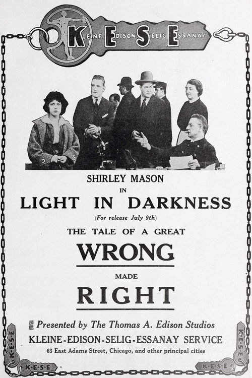 Movie poster for The Light in Darkness (1917)