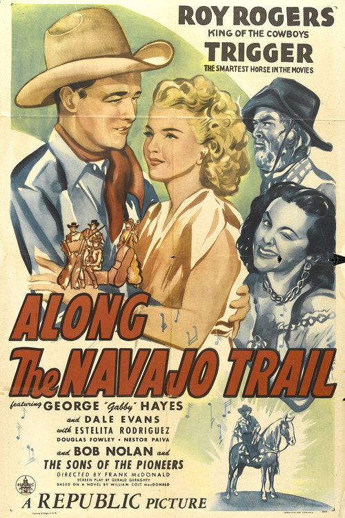 Movie poster for Along the Navajo Trail (1945)
