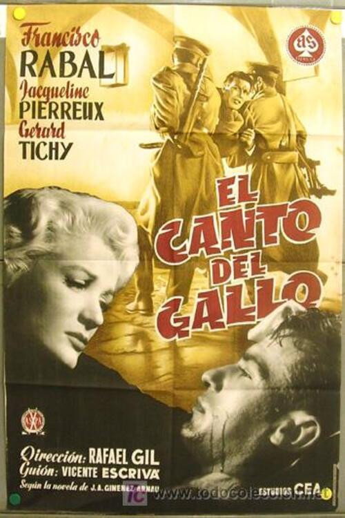 Movie poster for El canto del gallo (1955)