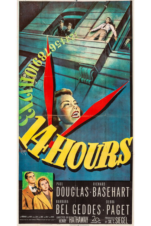 Movie poster for Fourteen Hours (1951)