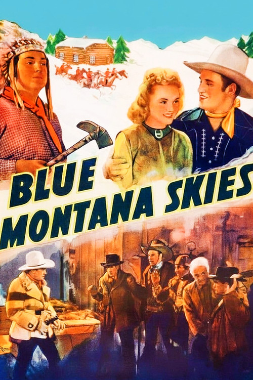 Movie poster for Blue Montana Skies (1939)