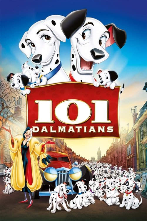 Movie poster for One Hundred and One Dalmatians (1961)