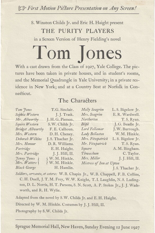 Movie poster for Tom Jones (1927)