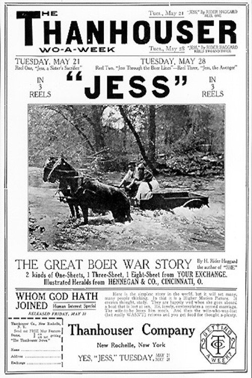 Movie poster for Jess (1912)