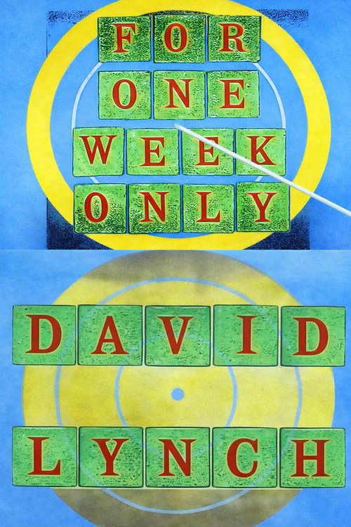 Movie poster for Jonathan Ross Presents for One Week Only: David Lynch (1990)