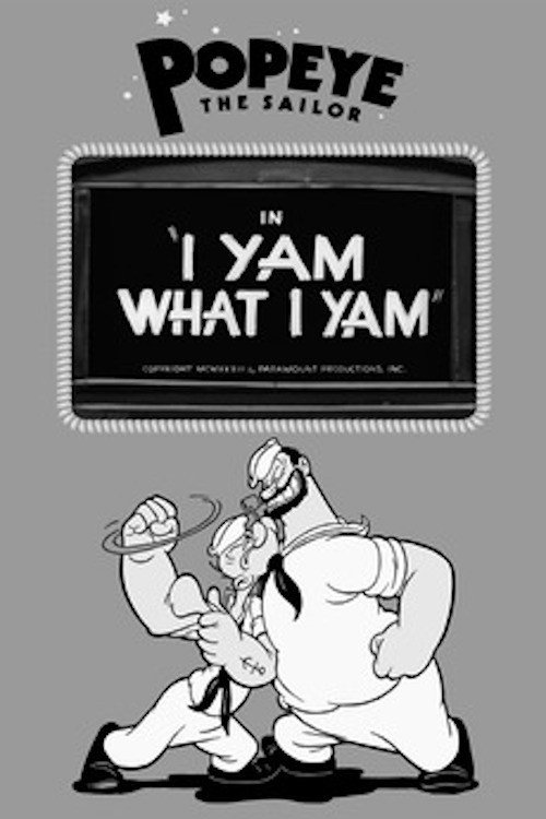 Movie poster for I Yam What I Yam (1933)