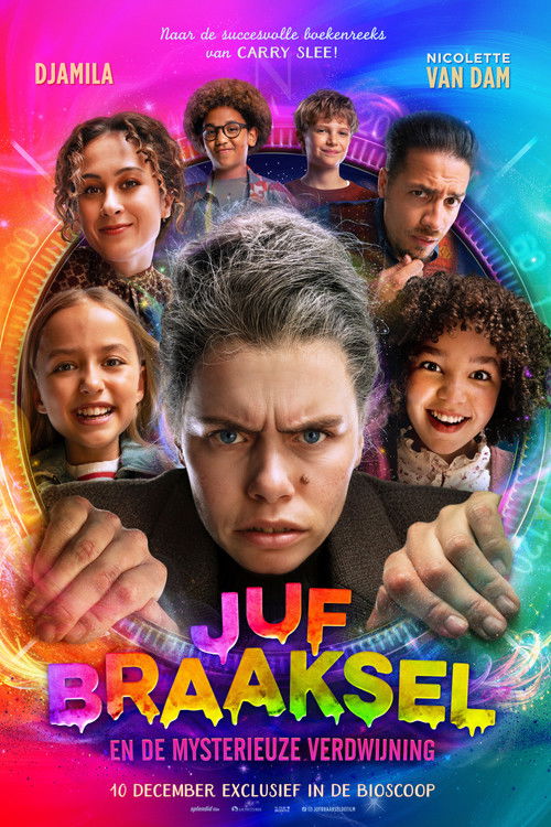 Movie poster for Juf Braaksel en de mysterieuze verdwijning (2025)