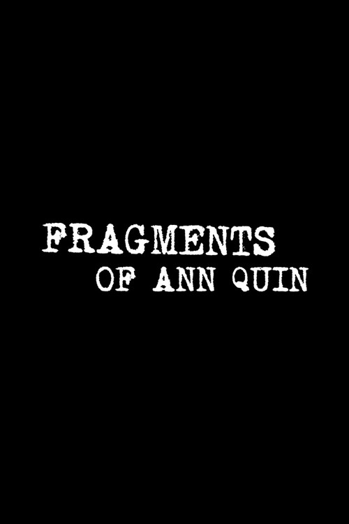 Movie poster for Fragments of Ann Quin (2022)