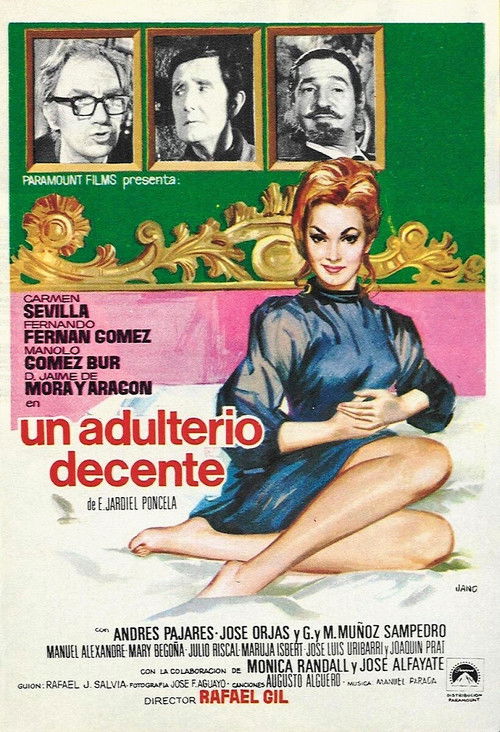 Movie poster for Un adulterio decente (1969)