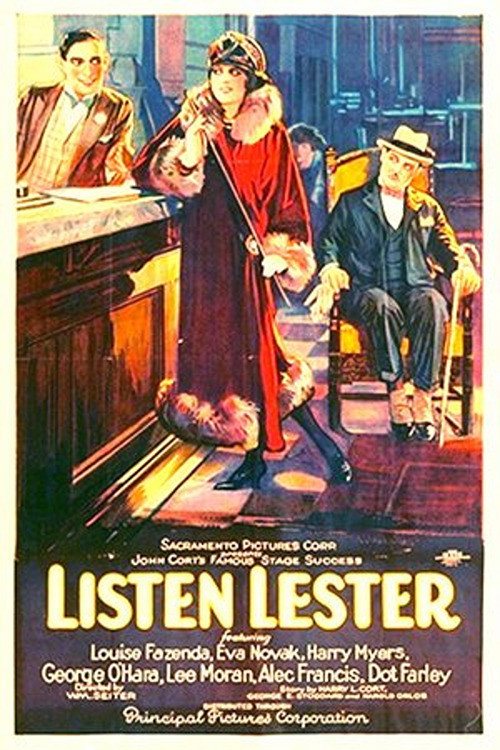 Movie poster for Listen Lester (1924)