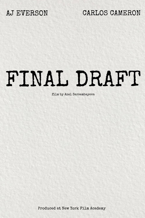 Movie poster for Final Draft
