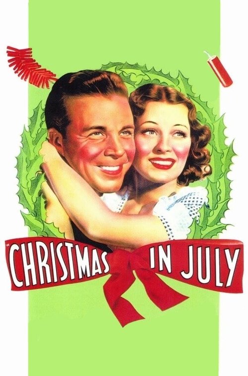 Movie poster for Christmas in July (1940)