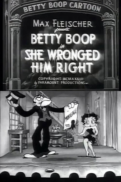 Movie poster for She Wronged Him Right (1934)