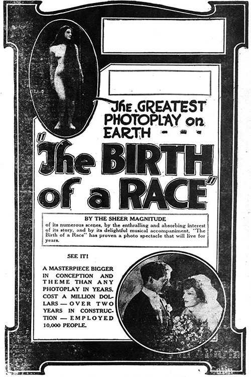 Movie poster for The Birth of a Race (1918)
