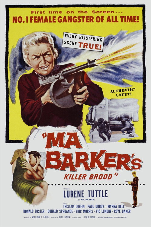 Movie poster for Ma Barker's Killer Brood (1960)